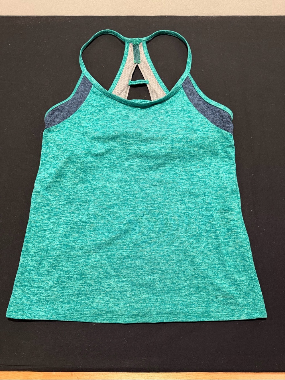 Patagonia women’s Teal/ navy Racerback Tank Top